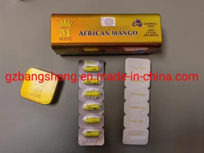 Afrikanische Mango-Kapseln zur Gewichtsreduktion, Schlankheitskapseln, lange Eisenbox